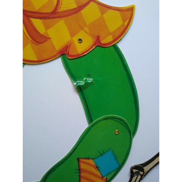 Vintage Halloween Diecuts Wall Decor Skeletons Witches Owls Scarecrow Lot of 7 - Picture 3 of 12